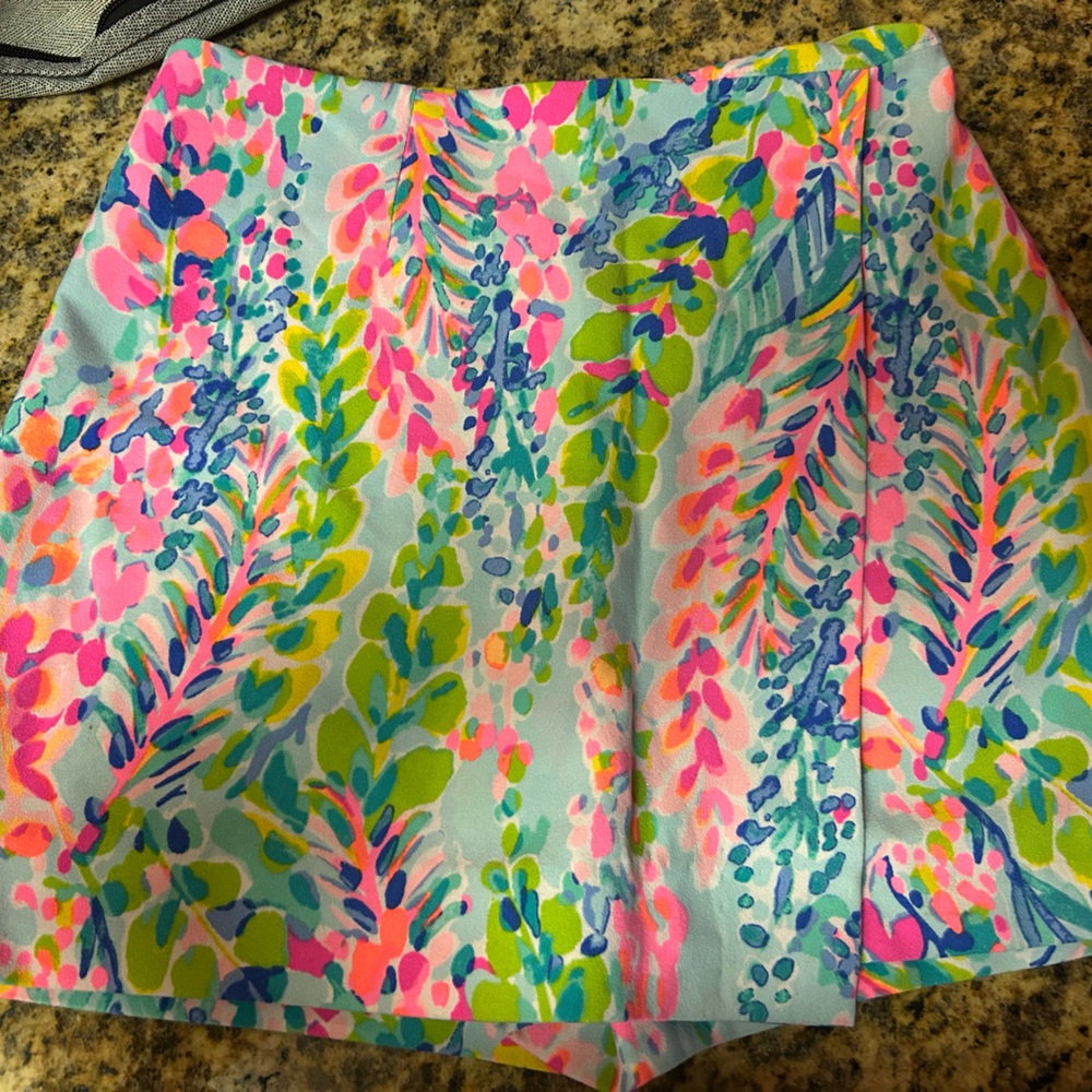 Lilly Pulitzer Vibrant Floral Mini Skirt